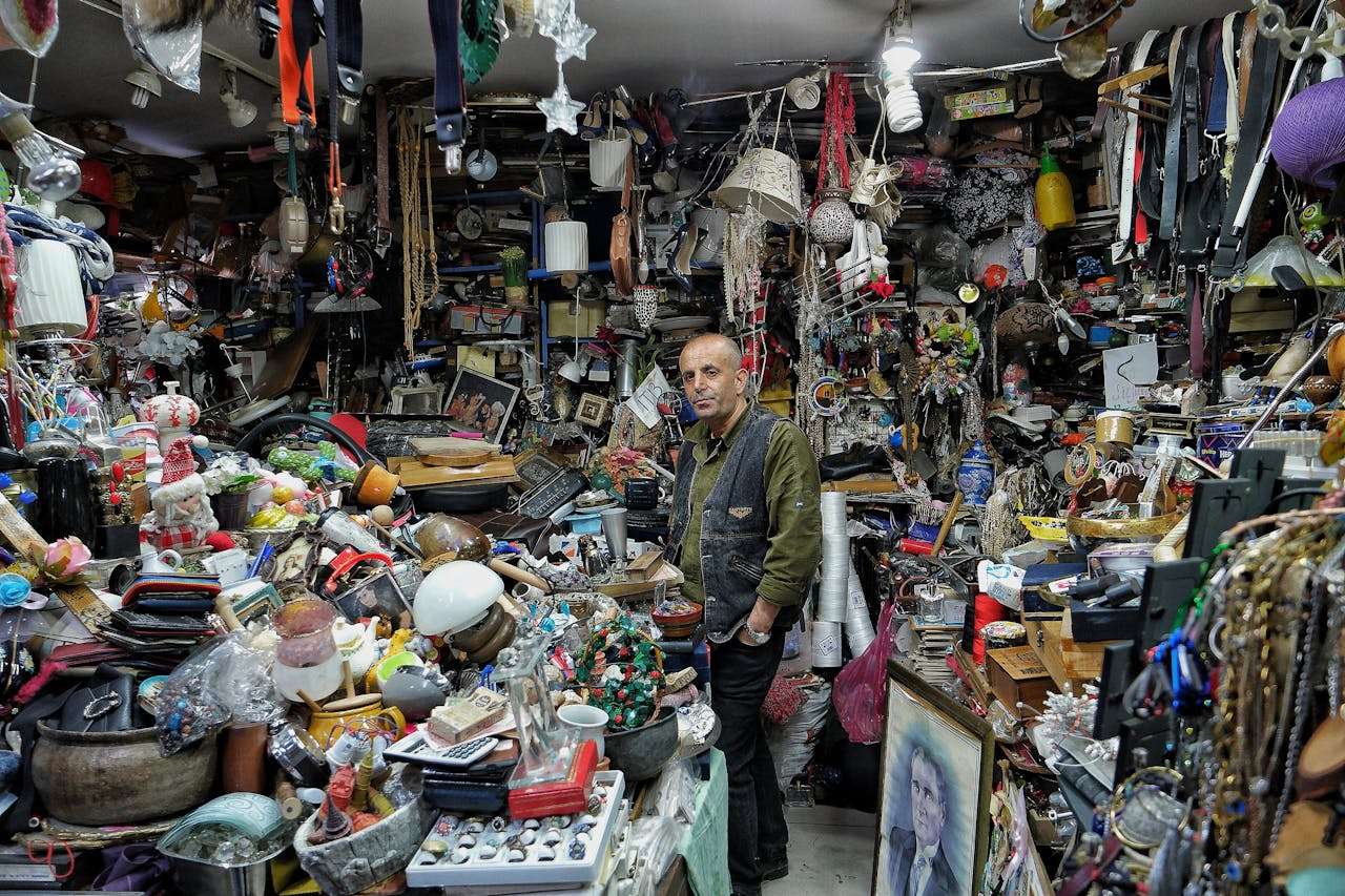 Hoarder inside house in Los Angeles